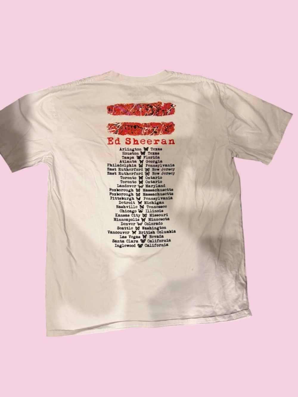 🎀ED SHEERAN🎀Tour Tee🎀XL🎀Graphic T-Shirt🎀Official Merch🎀Brand New!!!!